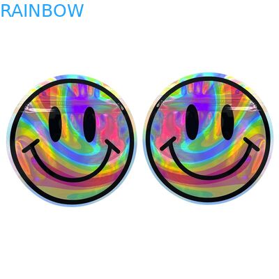 কাস্টম অনিয়মিত আকার মাইলার প্লাস্টিক জিপার ব্যাগ গন্ধ প্রমাণ 3.5g 7g