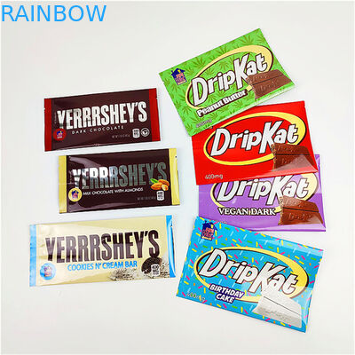 চকলেট বারের জন্য কাস্টম প্রিন্টেড মাইলার এডিবলস স্ন্যাক ব্যাগ প্যাকেজিং 400mg