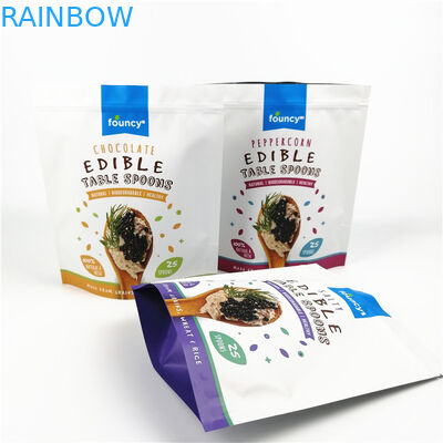 কফি সিবিডি স্ট্যান্ড আপ মাইলার ব্যাগ 3.5 গ্রাম প্লাস্টিক পিই 50 - 200 মাইক্রন পুরুত্ব