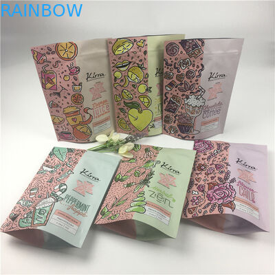 তামাক মশলা কফি বিন প্যাকেজিংয়ের জন্য পুনর্ব্যবহারযোগ্য স্ট্যান্ড আপ মাইলার ব্যাগ 3.5 গ্রাম