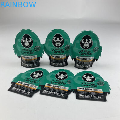 অনিয়মিত আকৃতির স্তরিত গন্ধ প্রুফ মাইলার 3.5g 7g 14g 28g সফট টাচ জিপলক মাইলার ব্যাগ