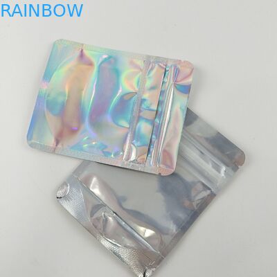 পুনরায় ব্যবহারযোগ্য চাইল্ডপ্রুফ জিপলক প্যাকেজিং ব্যাগ ক্লিয়ার ফ্রন্ট ফয়েল ব্যাক খাবারের জন্য ভোজ্য