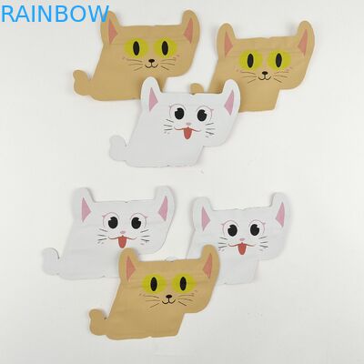 বিশেষ আকৃতির কাস্টম প্রিন্টেড মাইলার ব্যাগ ডাই কাট অনিয়মিত পাউচ জিপার দিয়ে