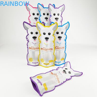 বিশেষ আকৃতির কাস্টম প্রিন্টেড মাইলার ব্যাগ ডাই কাট অনিয়মিত পাউচ জিপার দিয়ে