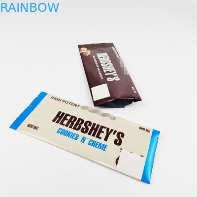 কাস্টম মুদ্রিত মাইলার জিপার ব্যাগ চকোলেট প্যাকেজিং ব্যাগ আর্দ্রতা প্রমাণ