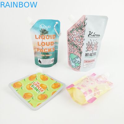 কাস্টম শ্যাম্পু স্পাউট পাউচ প্যাকেজিং কসমেটিক স্পাউটেড লিকুইড স্ট্যান্ড আপ পাউচ