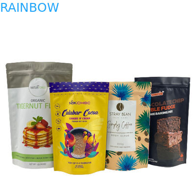 THC ফুড প্যাকিং ব্যাগ স্ট্যান্ড আপ রিসিলেবল ফয়েল 3.5g 7g মাইলার জিপ লক ব্যাগ