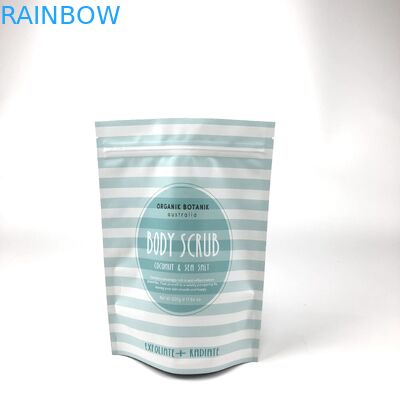 বডি স্ক্রাব বাথ সল্টের জন্য জিপার মাইলার স্ট্যান্ড আপ পাউচ গ্র্যাভনর প্রিন্টিং
