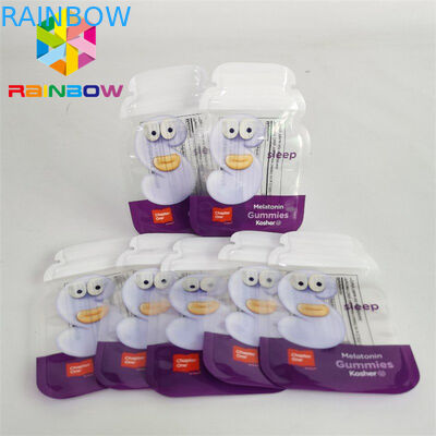 কাস্টম প্রিন্টেড ডাই কাট মাইলার ব্যাগ 1g 3.5g 7g 14g 28g চাইল্ড রেজিস্ট্যান্ট কুকি ক্যান্ডির জন্য