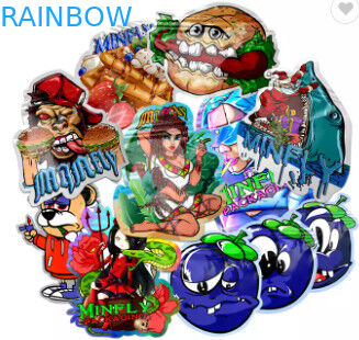 সফট টাচ ভোজ্য খাদ্য প্যাকেজিং ব্যাগ 3.5 গ্রাম কুকি স্পেশাল শেপ ডাই কাট মাইলার ব্যাগ