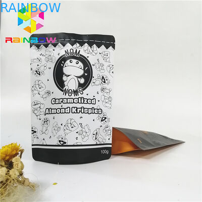 3.5g Mylar Ziplock ব্যাগ ক্যান্ডি মিষ্টি বিস্কুট প্যাকিংয়ের জন্য কাস্টম প্রিন্ট করা আর্দ্রতা প্রমাণ