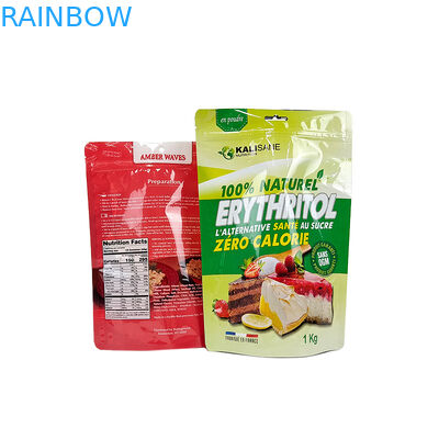 3.5g গন্ধ প্রমাণ কাস্টম কুকি ক্যান্ডি ফুড গ্রেড জিপ লক ব্যাগ সাদা ফয়েল