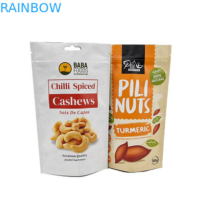 ভোজ্য খাদ্য প্যাকেজিংয়ের জন্য কাস্টমাইজড মাইলার অ্যালুমিনিয়াম ফয়েল জিপ লক ব্যাগ