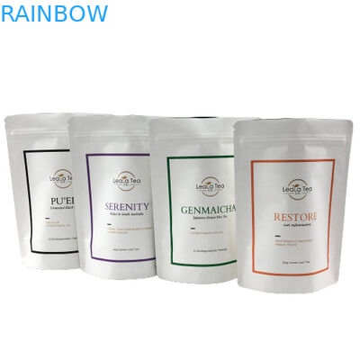 কাস্টম লোগো সাদা কফি বিন চা মাইলার অ্যালুমিনিয়াম ফয়েল ব্যাগ গন্ধ প্রমাণ