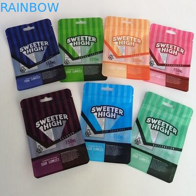 প্লাস্টিক ফয়েল ভেষজ ধূপ প্যাকেজিং মাইলার ব্যাগ স্ট্যান্ড আপ পাউচ গাঁজা ফুল