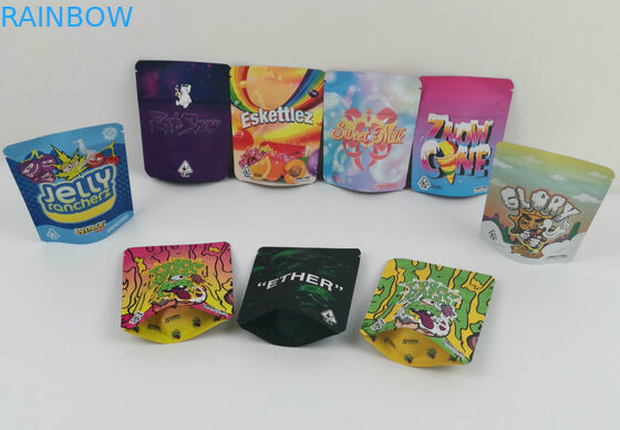 সিবিডি আগাছা মারিজুয়ানা প্যাকেজিং ব্যাগ 420 ডিজিটাল প্রিন্টিং ডয়প্যাক ডাই কাট হার্বাল ধূপ