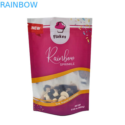 14g স্ট্যান্ড আপ পাউচ অ্যালুমিনিয়াম প্যাকেজিং ব্যাগ খাদ্য গ্রেড ভোজ্য প্লাস্টিক স্তরিত