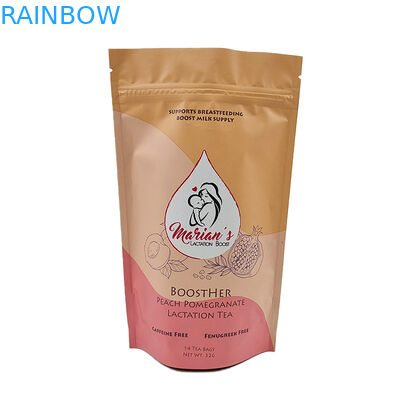 14g স্ট্যান্ড আপ পাউচ অ্যালুমিনিয়াম প্যাকেজিং ব্যাগ খাদ্য গ্রেড ভোজ্য প্লাস্টিক স্তরিত