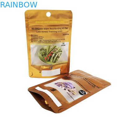 3.5g স্ট্যান্ড আপ জিপার পাউচ মাইলার ব্যাগ হলোগ্রাম অ্যালুমিনিয়াম উইথ চাইল্ড প্রুফ জিপার