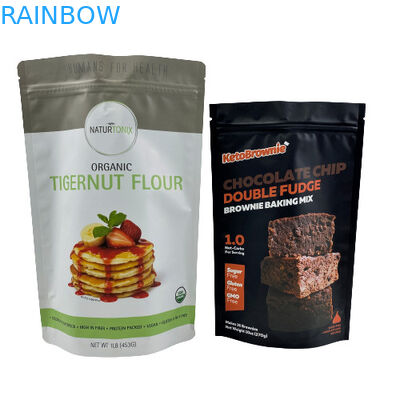 কাস্টম প্রিন্টেড মাইলার প্যাকেজিং ব্যাগ গন্ধ প্রুফ স্ট্যান্ড আপ হলোগ্রাম কুকি 30 মাইক্রোন