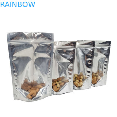 অ্যালুমিনিয়াম ফয়েল মাইলার ব্যাগ স্ট্যান্ড আপ পাউচ স্মেল প্রুফ প্যাকেজিং ফুড রিসেলযোগ্য