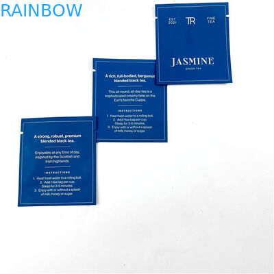 কালো সবুজ চা হিট সিল পাউচের জন্য 500Ppcs প্যাকেজিং প্রিন্টিং মাইলার ব্যাগ