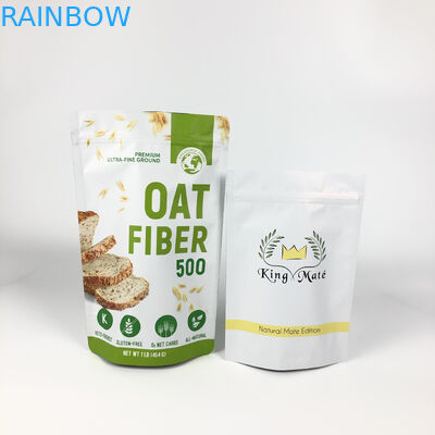 কাস্টম লেবেল প্যাকেজিং মাইলার পাউচ ওটমিল হিট সিল স্তরিত পাউচ জিপার ডয়প্যাকস