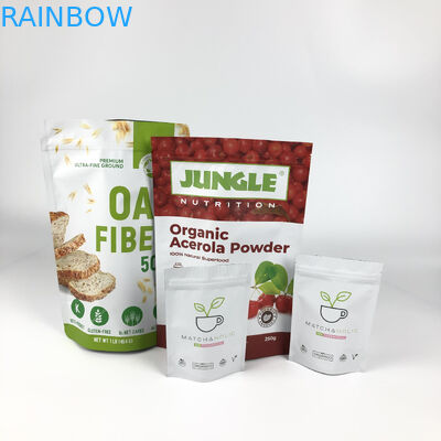 কাস্টম লেবেল প্যাকেজিং মাইলার পাউচ ওটমিল হিট সিল স্তরিত পাউচ জিপার ডয়প্যাকস