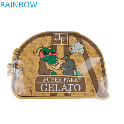 কাস্টম প্রিন্টেড শেপ ডাই কাট মাইলার ব্যাগ 1g 3.5g 7g 14g 28g ভোজ্য কুকি ক্যান্ডির জন্য