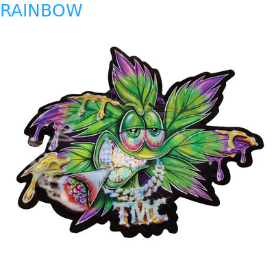 3.5g সিল করা গন্ধ প্রুফ মাইলার ব্যাগ কাস্টম মুদ্রিত অনন্য বিশেষ ডাই কাট অনিয়মিত আকৃতির