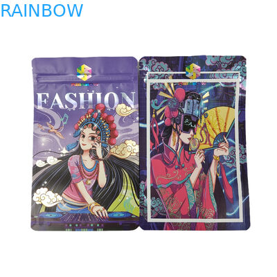 স্ন্যাক কুকি প্রোটিন পাউডারের জন্য ভোজ্য প্লাস্টিক প্যাকেজিং অ্যালুমিনিয়াম ফয়েল জিপার স্ট্যান্ড আপ ব্যাগ