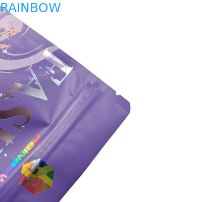 ফুড গ্রেড প্যাকেজিং কাস্টম ম্যাট অ্যালুমিনিয়াম ফয়েল ভোজ্য মাইলার স্ন্যাক জিপ লক ব্যাগ