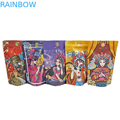 ক্যান্ডি/স্ন্যাক/কফি/পেট ফুড মাইলার ব্যাগের জন্য ভোজ্য ফয়েল স্ট্যান্ড আপ জিপার পাউচ 100 গ্রাম প্লাস্টিক