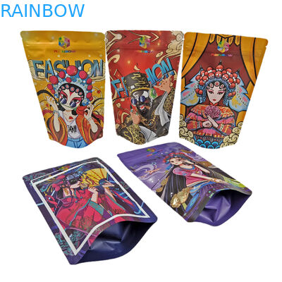 ক্যান্ডি/স্ন্যাক/কফি/পেট ফুড মাইলার ব্যাগের জন্য ভোজ্য ফয়েল স্ট্যান্ড আপ জিপার পাউচ 100 গ্রাম প্লাস্টিক