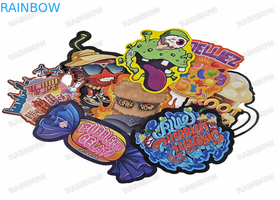 ডাই কাট অনিয়মিত 3.5 গ্রাম স্ন্যাক ব্যাগ বিশেষ আকৃতির খাদ্য প্লাস্টিক জিপলক প্যাকেজিং মাইলার ব্যাগ