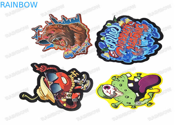 ডাই কাট অনিয়মিত 3.5 গ্রাম স্ন্যাক ব্যাগ বিশেষ আকৃতির খাদ্য প্লাস্টিক জিপলক প্যাকেজিং মাইলার ব্যাগ