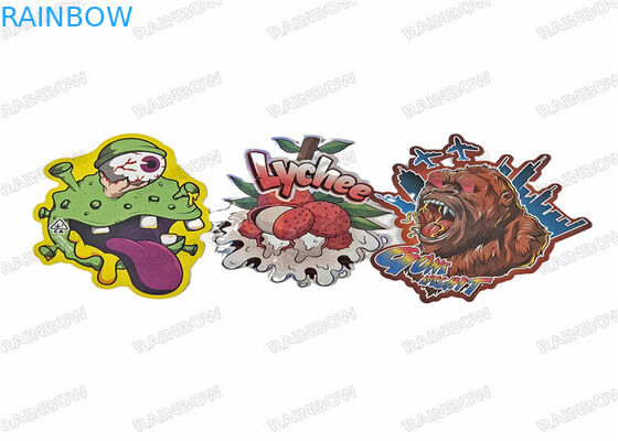 ভোজ্য মাইলার ব্যাগ ডাই কাট পিসিয়াল আকৃতির প্লাস্টিক পাউচ সহ জিপলক 3.5 গ্রাম ক্যান্ডি কুকি ব্যাগ