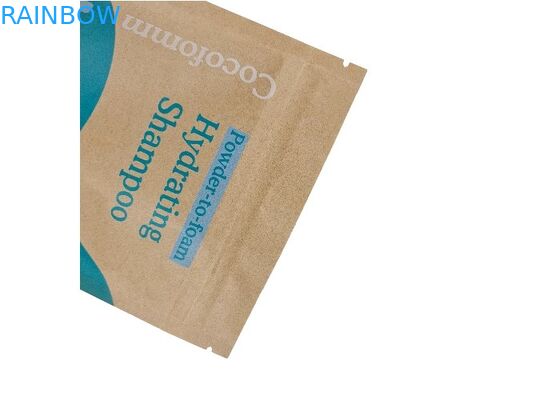 পাইকারি ব্রাউন ক্রাফট পেপার ডয়প্যাক গন্ধ প্রুফ ভোজ্য প্যাকেজিং স্ট্যান্ড আপ পাউচ