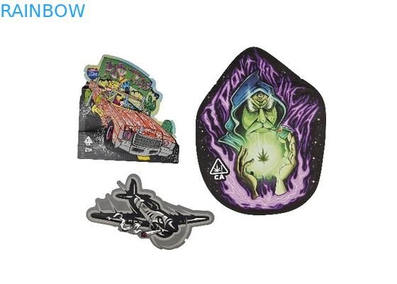 সফট টাচ প্লাস্টিক 3.5g মাইলার জিপ লক ব্যাগ বিশেষ আকৃতির ডিজিটাল প্রিন্টিং