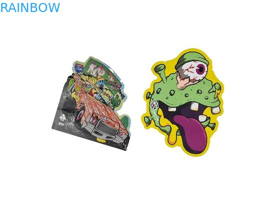 কাস্টম লোগো স্পট ইউভি প্রিন্ট জিপ লক মাইলার পাউচ ডাই কাট ব্যাগ সেল্ফ হিট সিল ফুড প্যাকিংয়ের জন্য