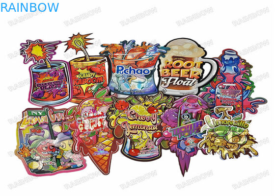 3.5g ভোজ্য ডিজিটাল প্রিন্টিং ফুড প্যাকেজিং স্ট্যান্ড আপ ব্যাগ জিপলক গন্ধ প্রতিরোধী প্লাস্টিকের ব্যাগ