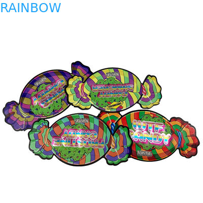 কাস্টম লোগো প্রিন্টিং 1/8 ওজ শিশু প্রতিরোধী মাইলার ব্যাগ 3.5 গ্রাম ভোজ্য পুনরায় সিলযোগ্য কুকিজ গাম্মি মাইলার এক্সট ব্যাগ