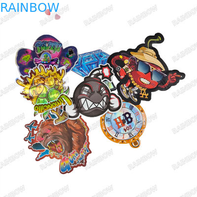 3.5g কাস্টম ডাই কাট ব্যাগ গন্ধ প্রতিরোধী জিপার মাইলার ব্যাগ শিশু প্রতিরোধী জিপার ব্যাগ কুকিজ জন্য গামিজ প্যাকেজিং