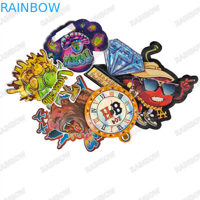 3.5g কাস্টম ডাই কাট ব্যাগ গন্ধ প্রতিরোধী জিপার মাইলার ব্যাগ শিশু প্রতিরোধী জিপার ব্যাগ কুকিজ জন্য গামিজ প্যাকেজিং