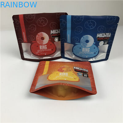 পেশাদার পরিষেবা গ্লোসি / ম্যাট প্রিন্টিং ফিনিশিং গাম্মি ভোজ্য মাইলার ব্যাগ সহ ডিজিটাল প্রিন্টেড ব্যাগ