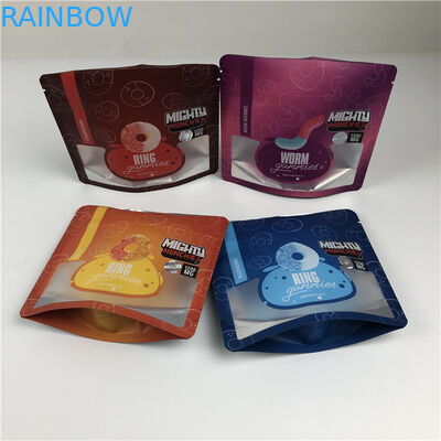 পেশাদার পরিষেবা গ্লোসি / ম্যাট প্রিন্টিং ফিনিশিং গাম্মি ভোজ্য মাইলার ব্যাগ সহ ডিজিটাল প্রিন্টেড ব্যাগ