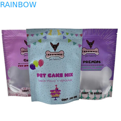 জিপার সহ পোষা প্রাণীর খাবারের জন্য ফুড প্যাকেট স্ট্যান্ড আপ জিপার ফুড প্যাকিং প্যাকেট