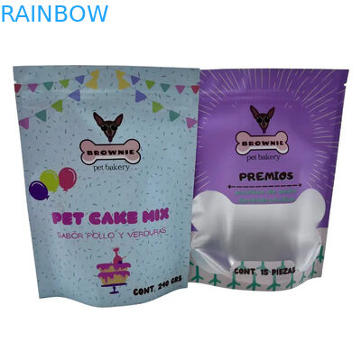জিপার সহ পোষা প্রাণীর খাবারের জন্য ফুড প্যাকেট স্ট্যান্ড আপ জিপার ফুড প্যাকিং প্যাকেট