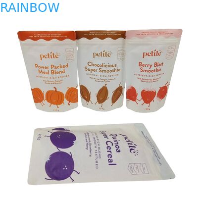 জৈব বিঘ্নিত স্ট্যান্ড আপ প্যাকেজ সিপলক কাস্টম লোগো মুদ্রিত কফি চা প্যাকেজিং খাদ্য ব্যাগ জন্য Doypack