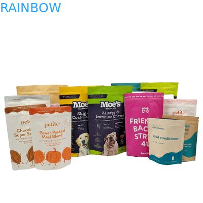 কাস্টম প্রিন্ট ইকো-বন্ধুত্বপূর্ণ উচ্চ মানের ব্যাগ 100% জৈব বিঘ্নযোগ্য ক্রাফট কাগজ স্ট্যান্ড আপ পকেট জিপলক সহ ডয়প্যাক